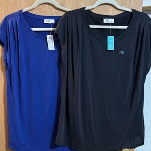 NWT Women's Maurices Blue and Black Tops